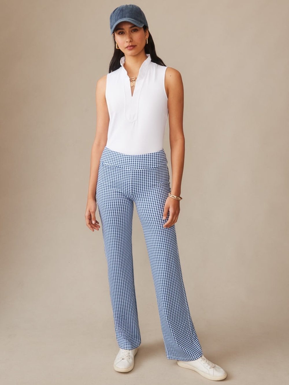 J. McLaughlin Carmel Pants in Midi Cabana Gingham Size 4